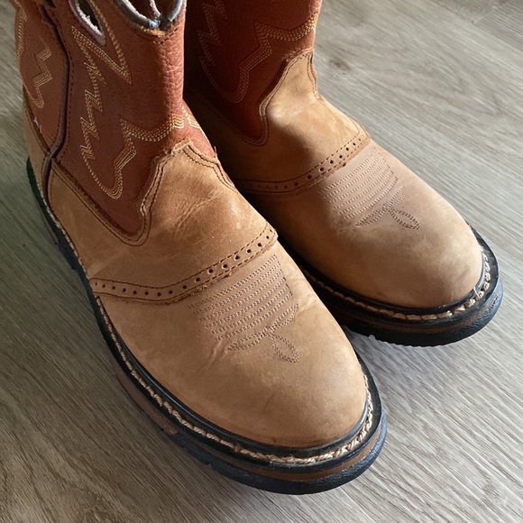 Rocky Tan Leather Western Boots - Picture 3 of 8